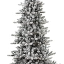 Glitzhome Arbol De Navidad Artificial De Abeto Flocado De Ni