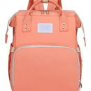Mochila Bolso Maternal Bebé Cuna Gran Capacidad Impermeable Color Salmón