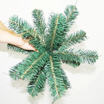 Árbol Navideño Montañes 1.50m Para Guirnalda Luces Bolas Verde