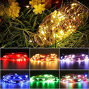 Luces Extensión Micro Led Alambre 100 Leds 10 Metros Blanco