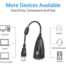 Tarjeta De Audio Usb Externa 7.1 Canales Sonido Y Micrófono