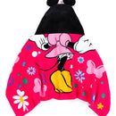 Toalla Con Capucha Disney Para Niña Minnie Mouse Rosa Chicle