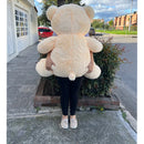 Osa De Peluche Grande De 1 Metro Perfumada Y Con Moño De Reg Crema