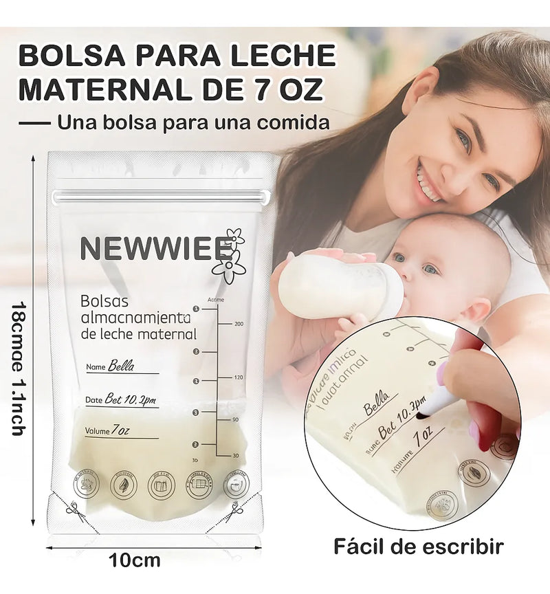 Paquete 100 Unidades Bolsas De Almacenamiento Leche Materna