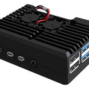 Caja Case Metálica Raspberry Pi 4 B En Aluminio + Ventilador