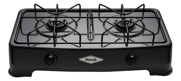 Placa de cocina con alimentación a gas - Haceb COCINETA AR GAS-2 GP color negro - 2 hornallas