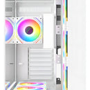 Chasis Gamer Iceberg Crystal Cube S Black 6 Fans Argb Atx Color Blanco