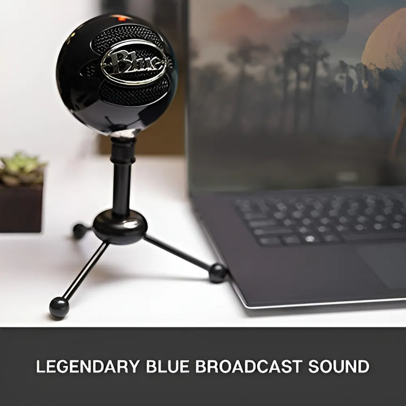 Microfono Usb Blue Snowball Para Pc Y Mac Color Gloss black