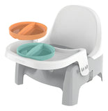 Silla Comedor Para Bebes Con Platos Color Gris