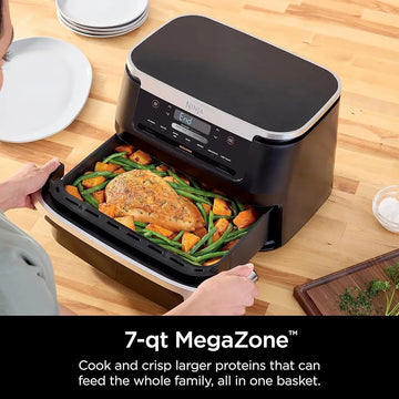 Freidora Air Fryer Ninja Dz071 6 En 1 2 Cestas 6.8 Lts