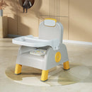 Sillla Comedor Reclinable Para Bebes 3 En 1 Gris