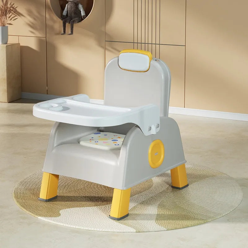 Sillla Comedor Reclinable Para Bebes 3 En 1 Gris