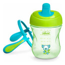 Vaso Entrenador Chicco 7 Onz Boquilla Semiblanda Verde 6m+ Azul