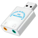 Adaptador Tarjeta De Sonido Usb 7.1 Virtual Premium Externa