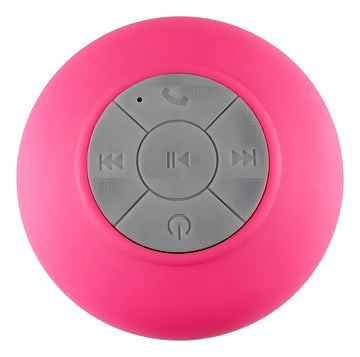 Parlante Alta Voz Recargable Ducha Bluetooth Resiste Agua Color Fucsia