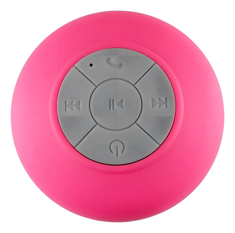 Parlante Alta Voz Recargable Ducha Bluetooth Resiste Agua Color Fucsia