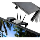 Soporte Plegable Para Decodificador Parte Superior Tv Color Negro