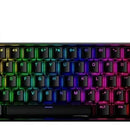 Teclado HyperX Alloy QWERTY HyperX Linear Red inglés US color negro con luz RGB