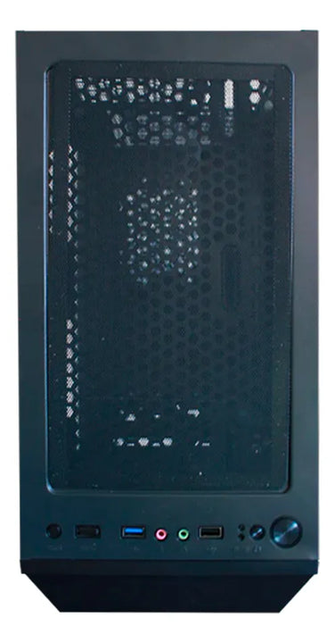 Chasis Unitec X3106b Tira Led Negro + 1 Fan Rgb