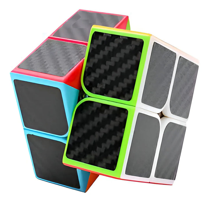 Cubo Rubik 2x2 Qiyi Fibra De Carbono Speed Cube + Base Regalo