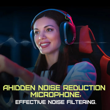 Auriculares inalámbricos para juegos Onikuma B2 con conexión USB y Bluetooth, color negro
