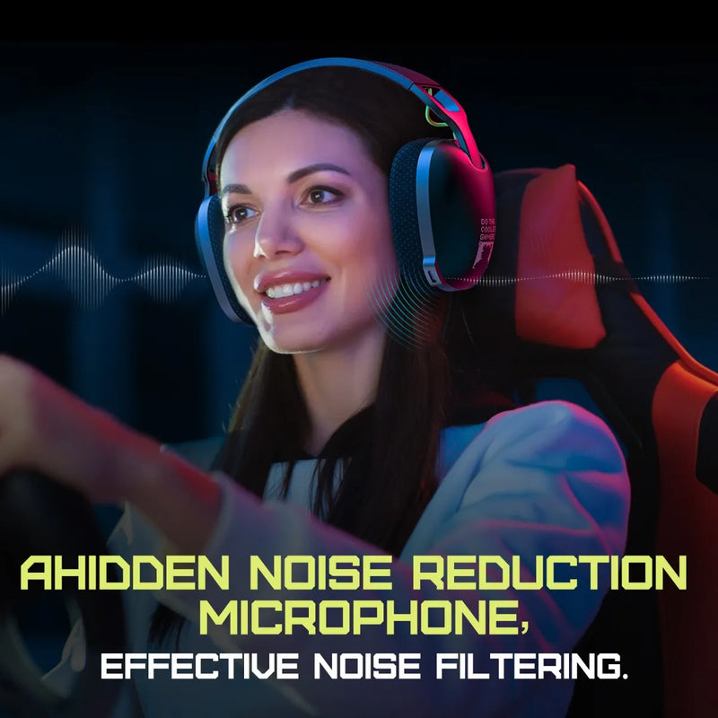 Auriculares inalámbricos para juegos Onikuma B2 con conexión USB y Bluetooth, color negro