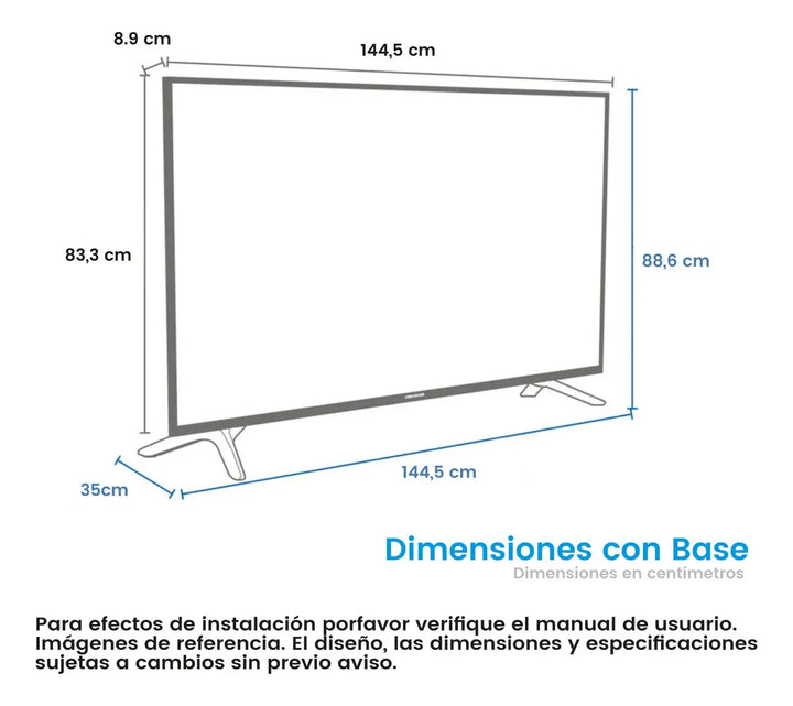 Televisor 65 Pulgadas Google Tv / Challenger