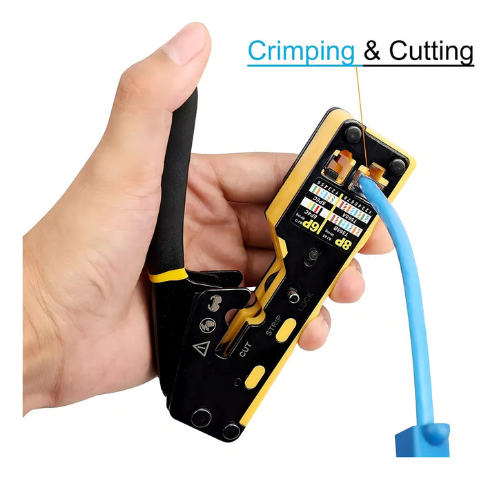 Ponchadora Crimpeadora Pinza Rj45 Rj11 Utp Cat 5/6 Pelacable