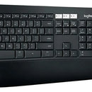 Kit de teclado y mouse inalámbrico Logitech MK850 Español Latinoamérica de color negro