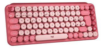 Teclado Bluetooth Logitech Qwerty Logitech Brown Español Latinoamérica Color Heartbreaker