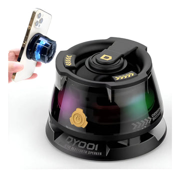 Mini Parlante Altavoz Soporte Magnético Portátil Bluetooth Negro