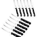 Dearithe Juego De 12 Cuchillos Serrados Para Carne Con Tripl