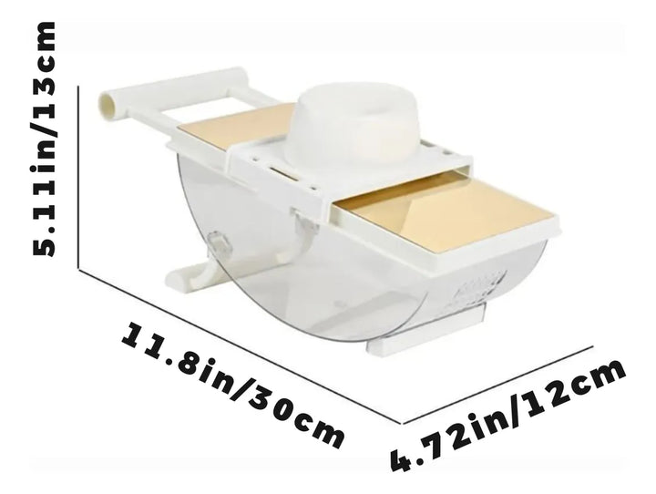 Mandolina Multifuncional Cortador Verduras Rallador Queso Blanco