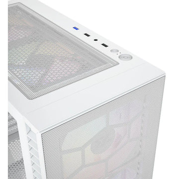 Gabinete Chasis Gamer Xyz Airone 100 Mesh White Rgb Blanco