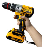 Taladro Inalambrico De 68v Poderoso Eficaz Tipo Industrial Amarillo 50-60 Hz