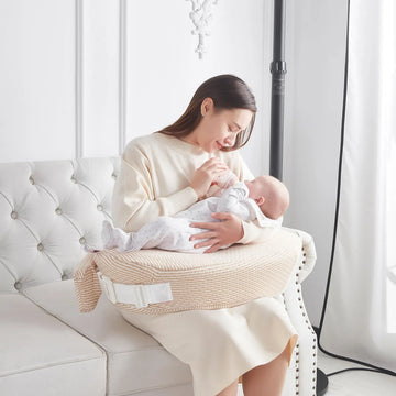 Qsteheml Almohada De Lactancia Para Mama Y Bebe, Almohada De