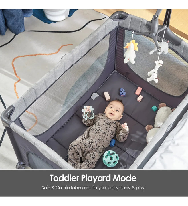 Moisés De Noche Para Bebé 5 En 1 Con Cambiador Y Estante