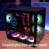 Gabinete Atx Gamer Aerocool Dryft Cubo 6 Ventiladores Argb