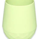 Mini Cup Vaso De Silicona Vaso Entrenador Bebé Color Verde Claro Liso
