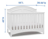 Cuna Convertible 6 En 1 Blanca Certificado Greenguard Gold