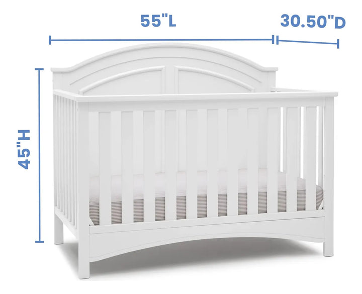 Cuna Convertible 6 En 1 Blanca Certificado Greenguard Gold