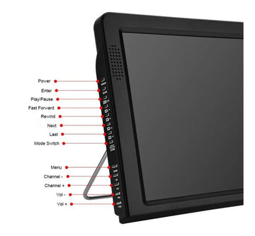 Tv Digital Portatil 12 Pul. Tdt Bat. Recarg - Hdmi - Usb