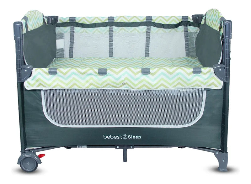 Cuna Corral Colecho Para Bebe Con mosquitero Sleep 2 en 1 Bebesit Incluye Bolsa de viaje