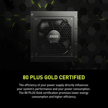 Fuente De Poder Msi Mag A750gl Pcie5 750w 80plusgold Fullmod Negro