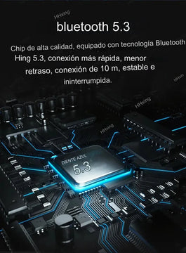Auriculares Bluetooth Deportivos Batería De Larga Duración Negro
