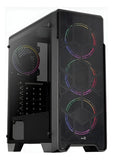 Gabinete Chasis Gamer Aerocool Ore Saturn 4 Ventiladores Frgb