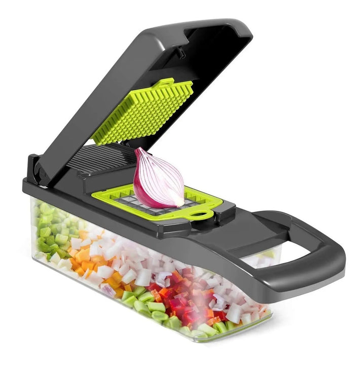 Mandolina Cocina Profesional Cortador Vegetales 14 Piezas Negro