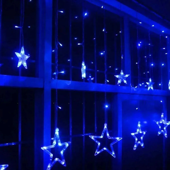 Extensión Luces Led Estrella Luz Decoración Navideña 3 Mts Azul