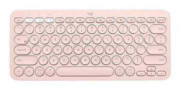 Logitech K380 Teclado Bluetooth Multi dispositivo Rosado Color del teclado Rosa Idioma Español