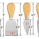 Set 4 Cuchillos De Quesos Mini Cuchillo Acero Inoxidable L54